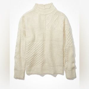 American Eagle Oversized Mock Neck Sweater